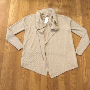 Banana Republic-  NWT Softest Light Tan Open Cardigan. Size M